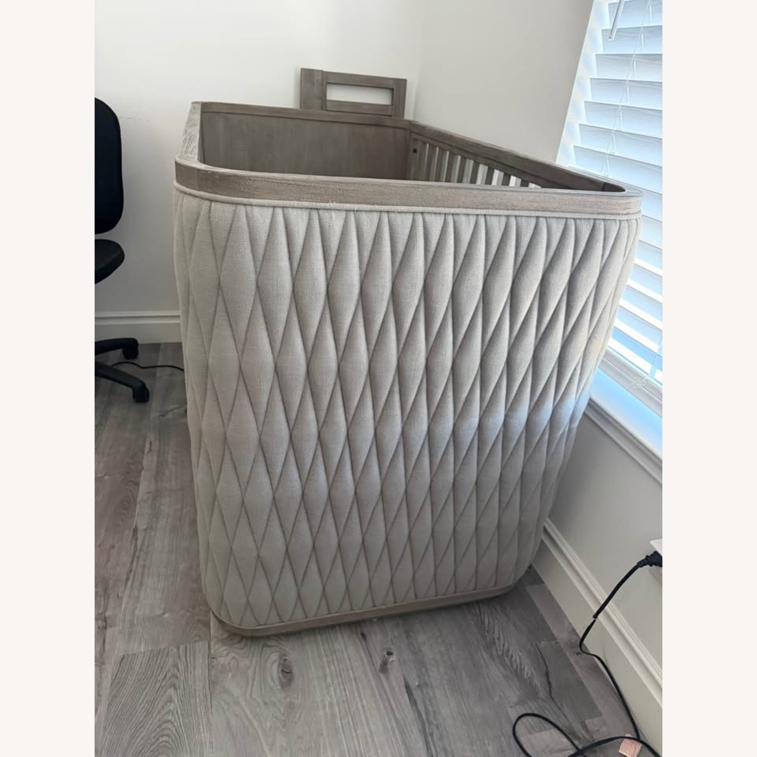 Restoration Hardware Drake Velvet Crib - image-2