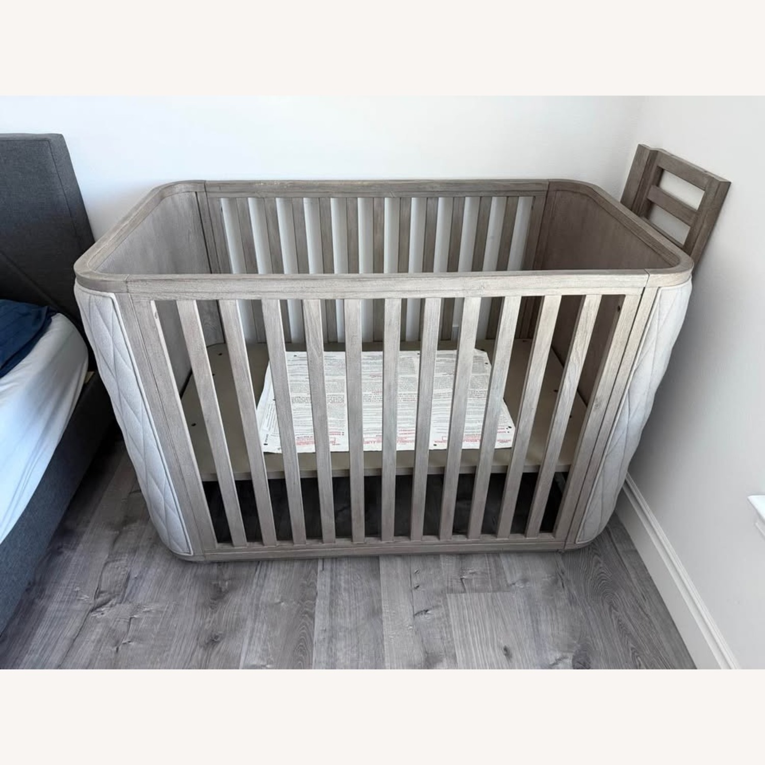 Restoration Hardware Drake Velvet Crib - image-1