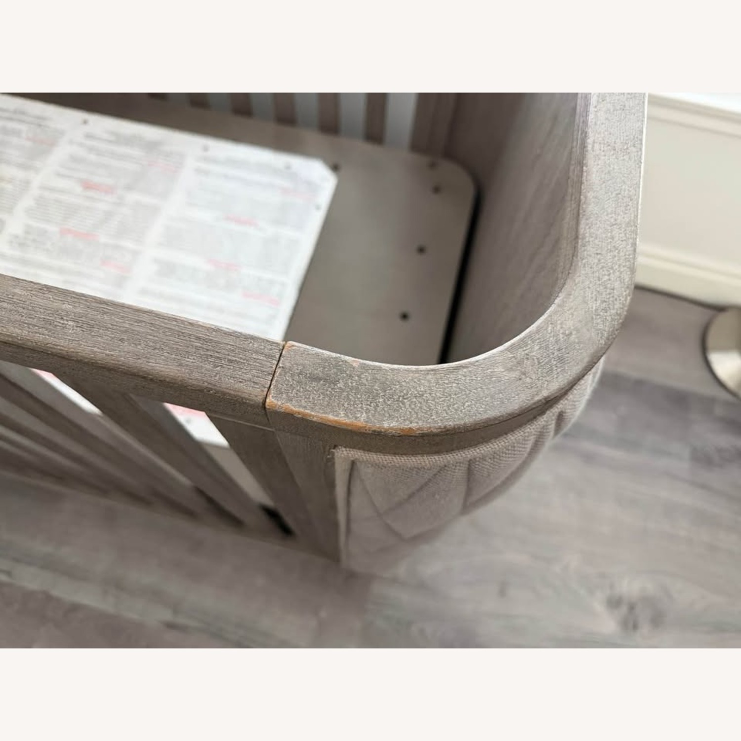 Restoration Hardware Drake Velvet Crib - image-4