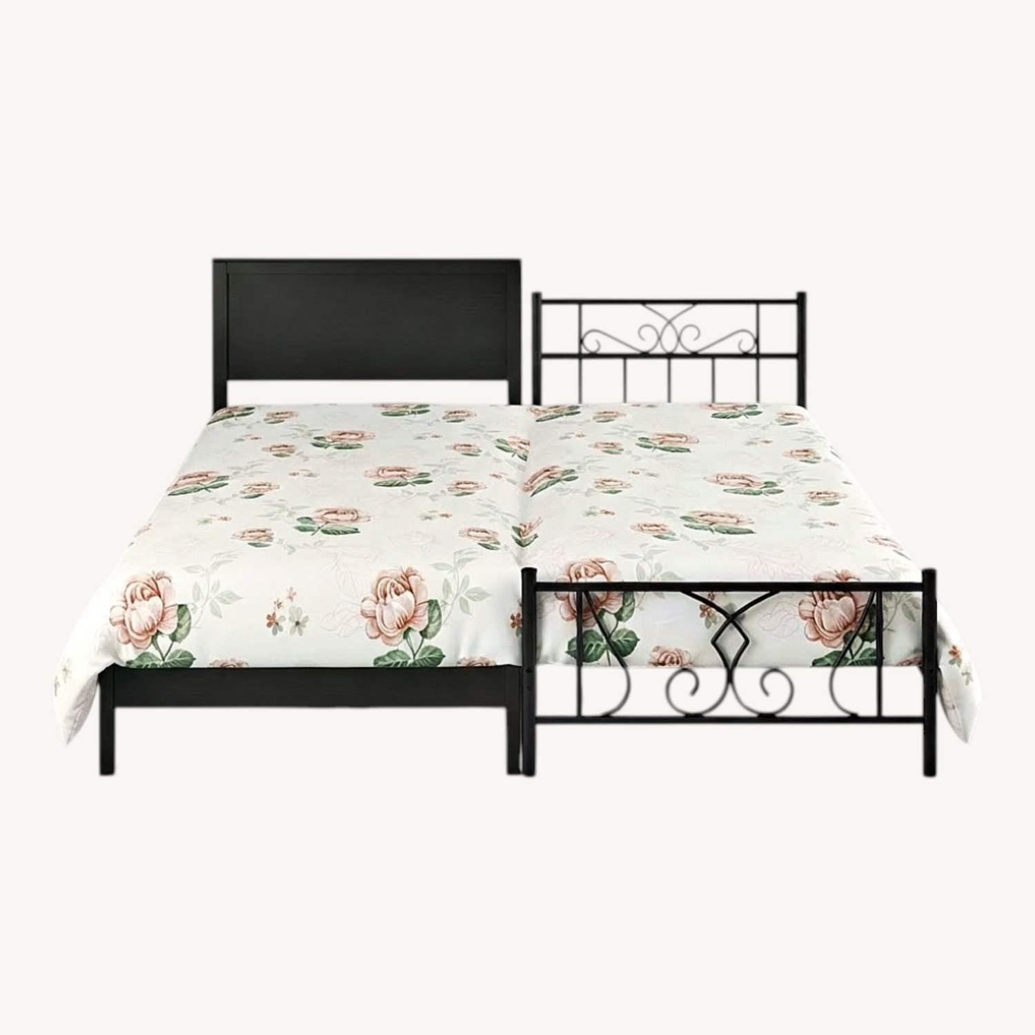 Amazon Black Metal Twin Bed - image-0