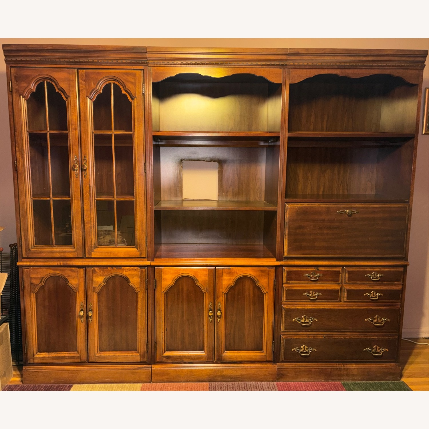 Hooker Furniture Corporation Dark Brown Wall Unit - image-1