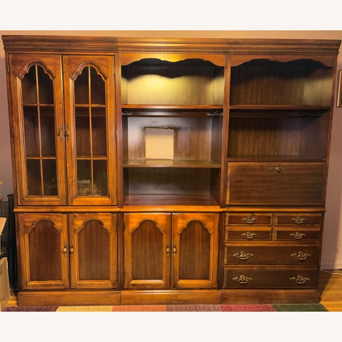 Used Hooker Furniture Corporation Dark Brown Wall Unit for sale on AptDeco