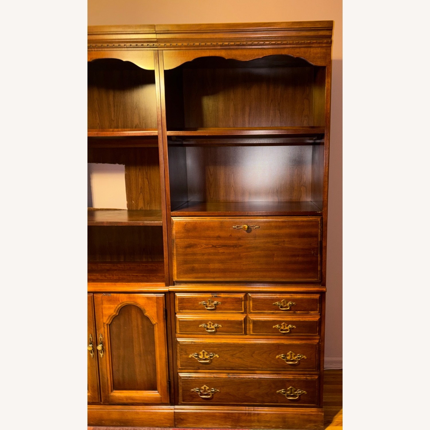 Hooker Furniture Corporation Dark Brown Wall Unit - image-6