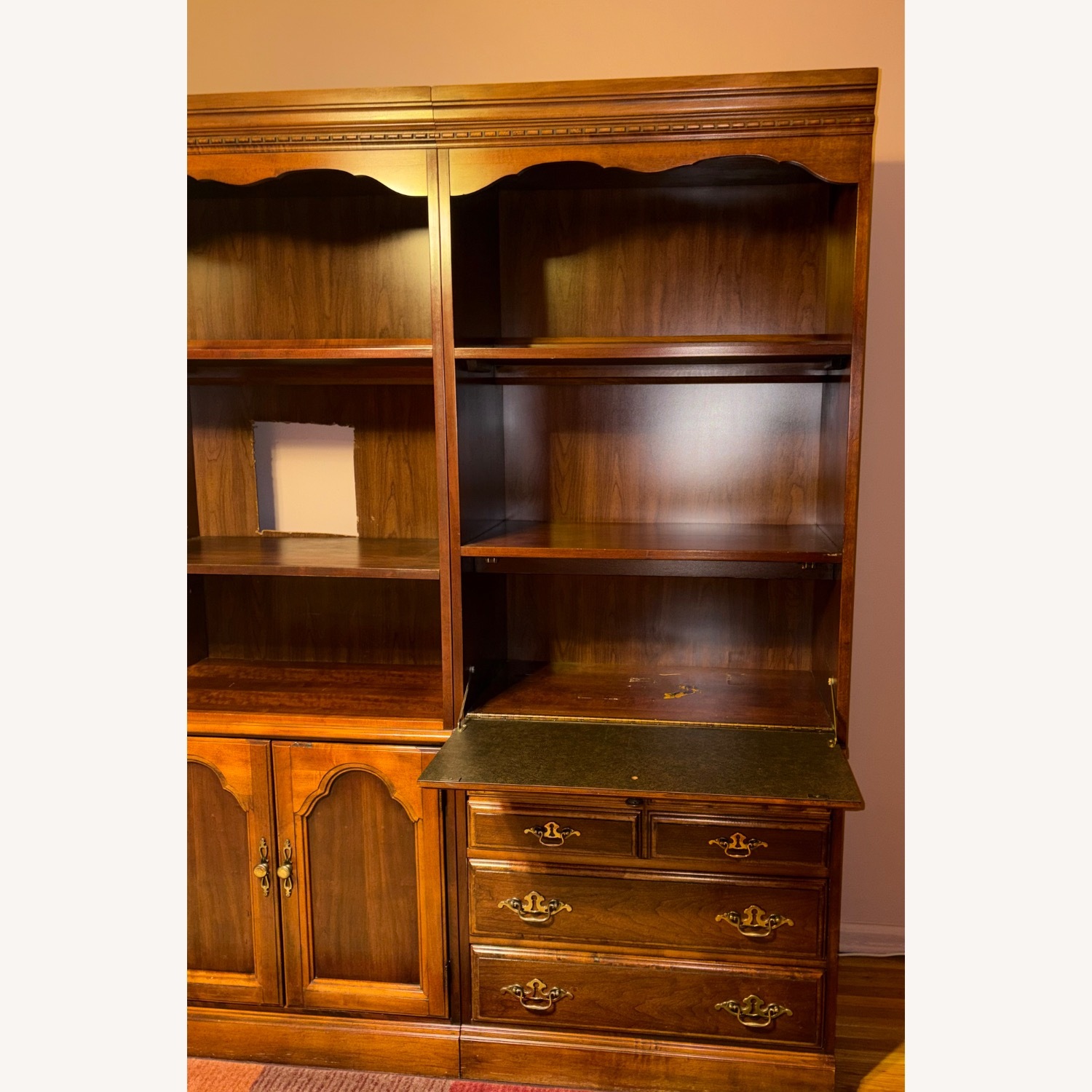 Hooker Furniture Corporation Dark Brown Wall Unit - image-4