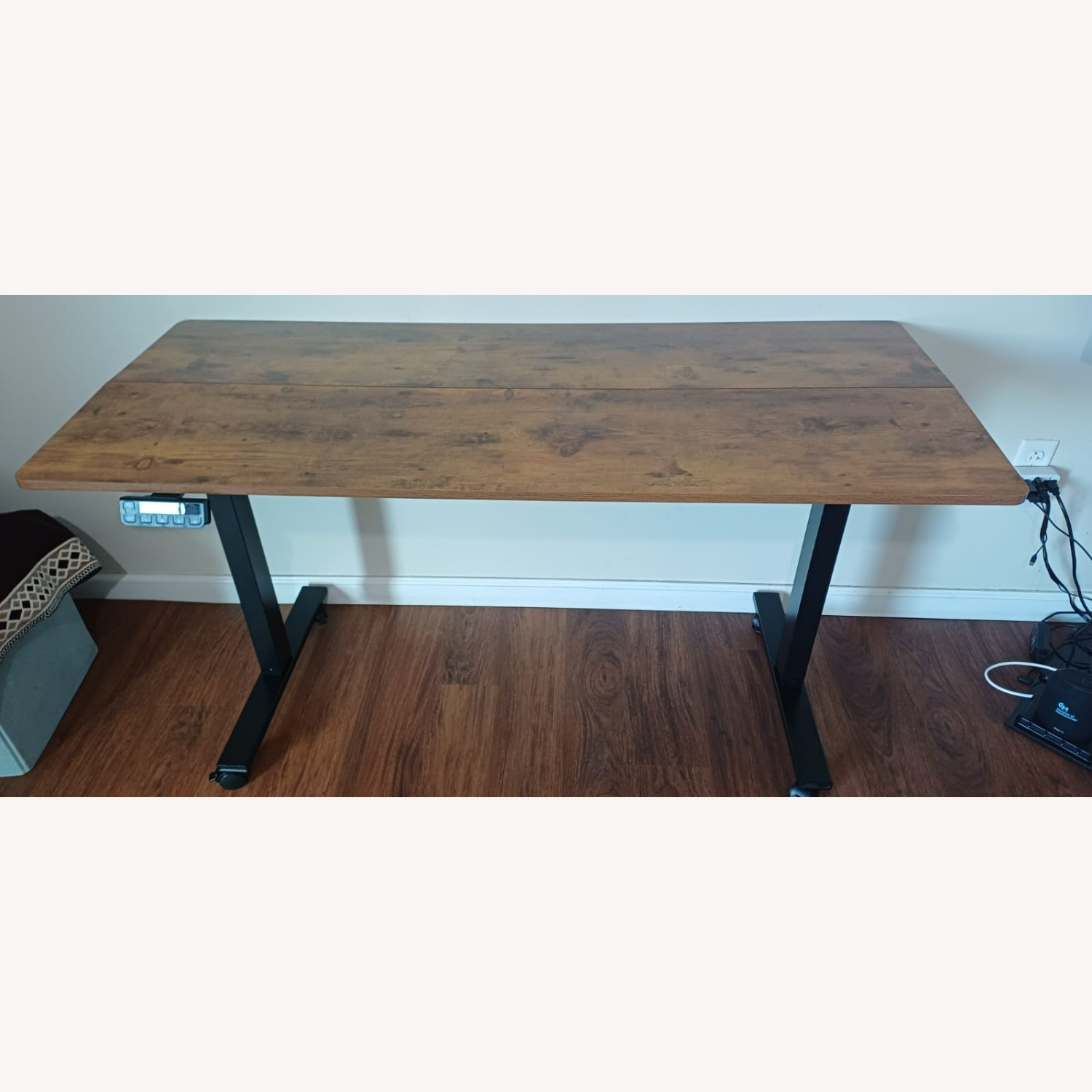 Electronic Height Adjusted Table With Wheels - image-2