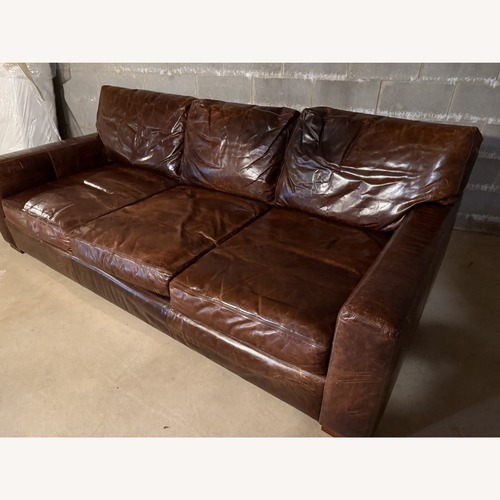 Used Restoration Hardware Maxwell Dark Brown 3+ Seater Sofa for sale on AptDeco