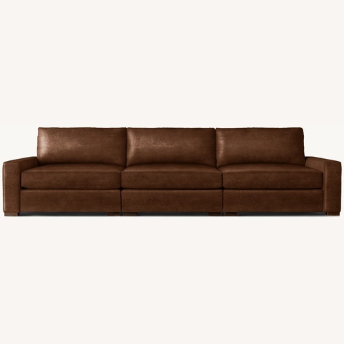 Used Restoration Hardware Maxwell Dark Brown 3+ Seater Sofa for sale on AptDeco