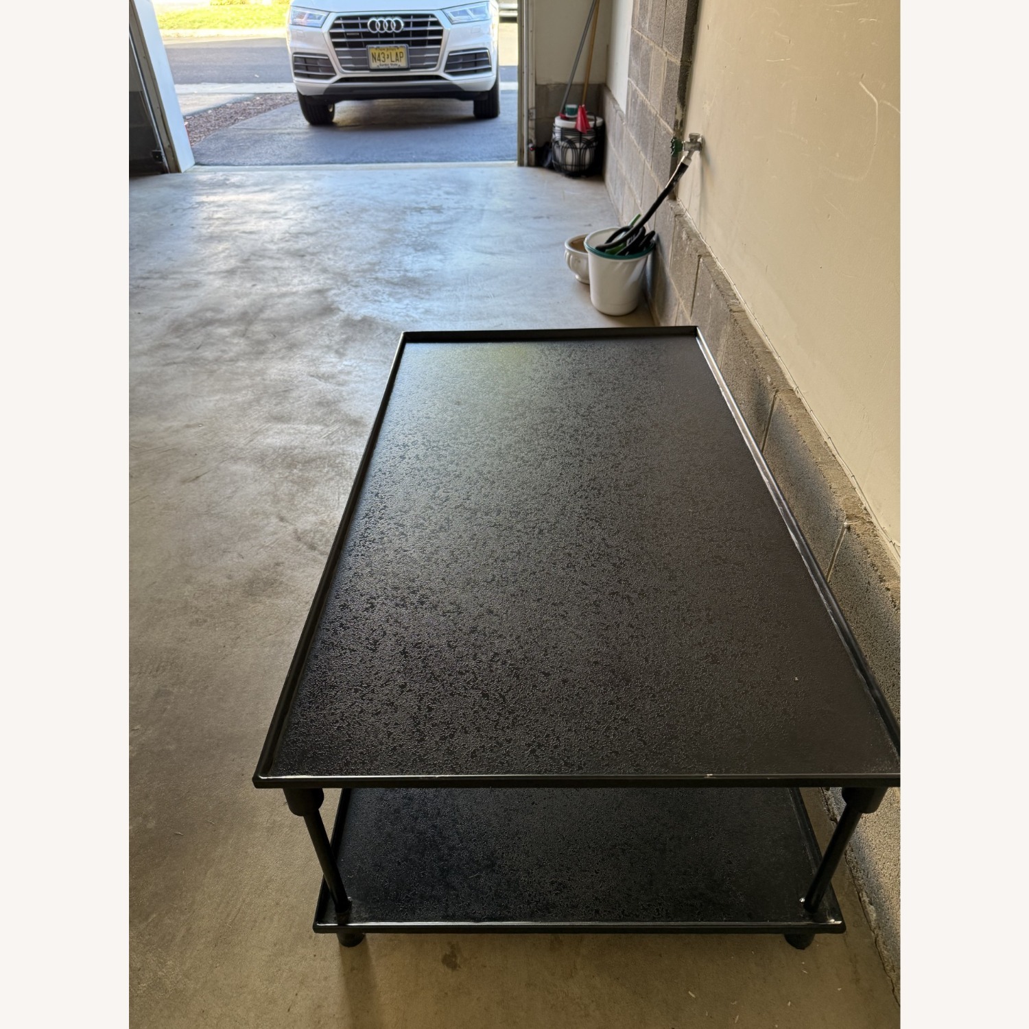 Restoration Hardware 20th C. European Factory Metal Coffee Table - image-4