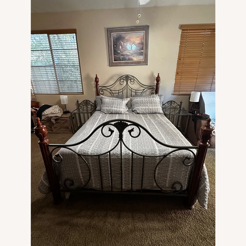 Used Vintage/Antique Finds Metal Queen Bed for sale on AptDeco