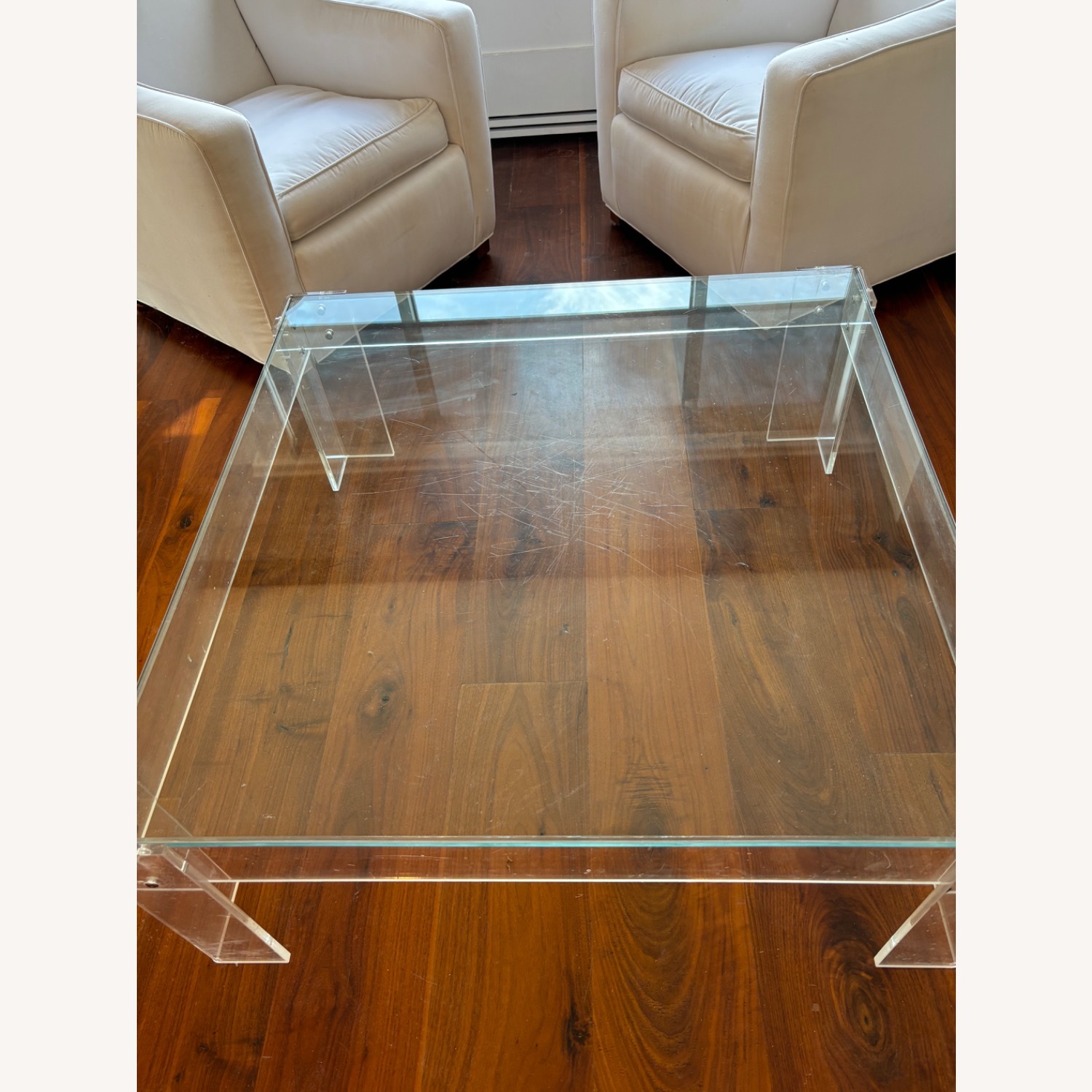 Wisteria Transparent Glass Coffee Table - image-3