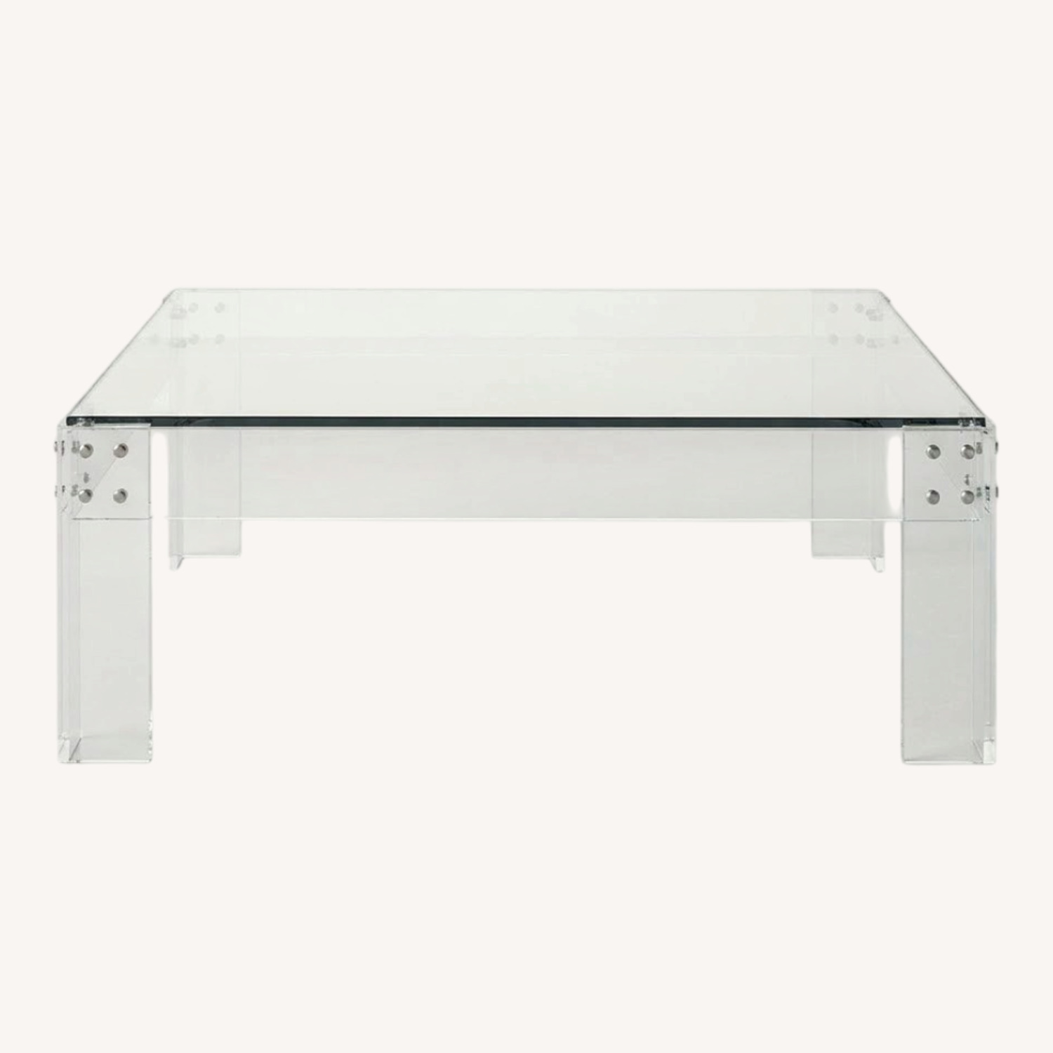 Wisteria Transparent Glass Coffee Table - image-0