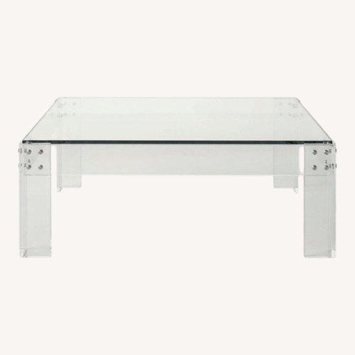 Used Wisteria Transparent Glass Coffee Table for sale on AptDeco