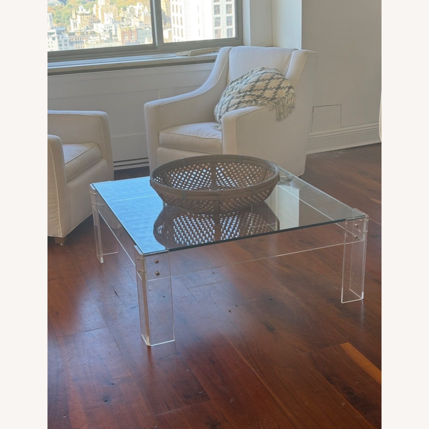 Wisteria Transparent Glass Coffee Table - image-5