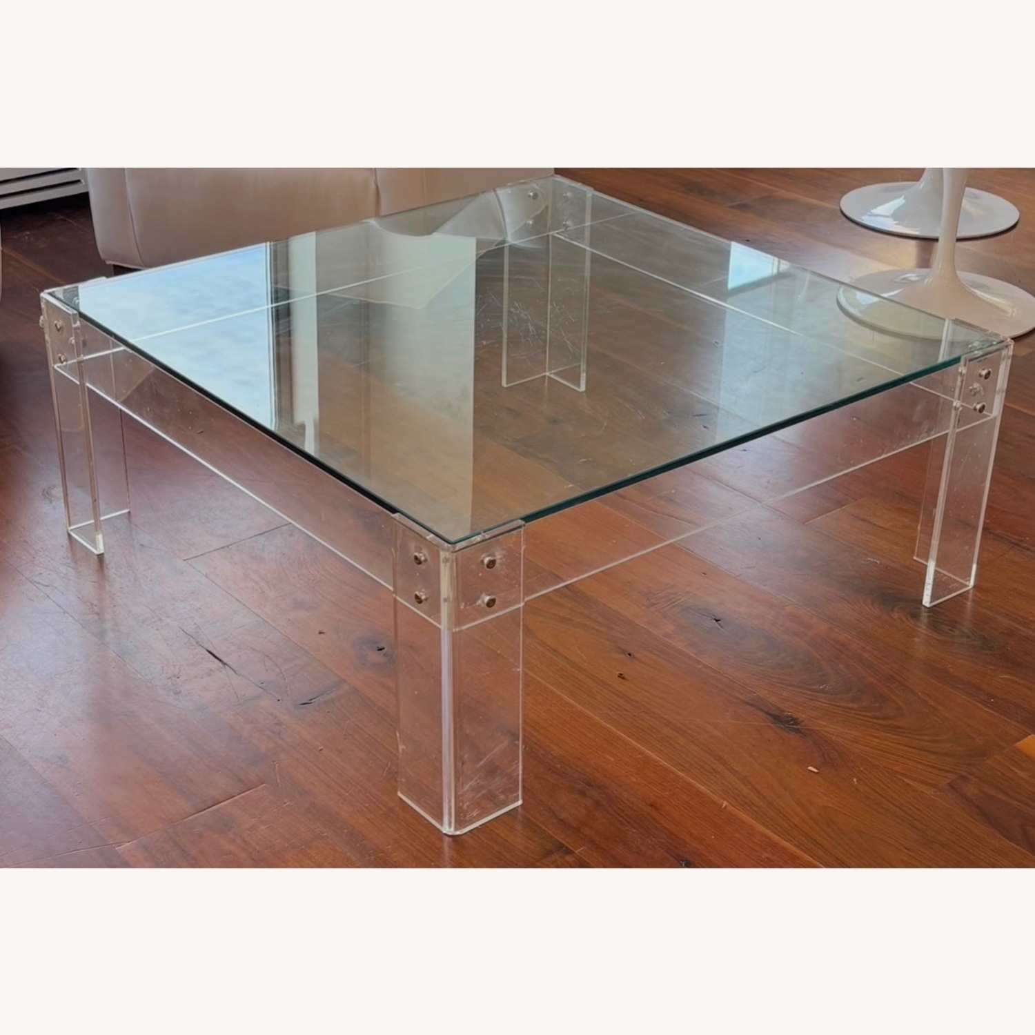 Wisteria Transparent Glass Coffee Table - image-1