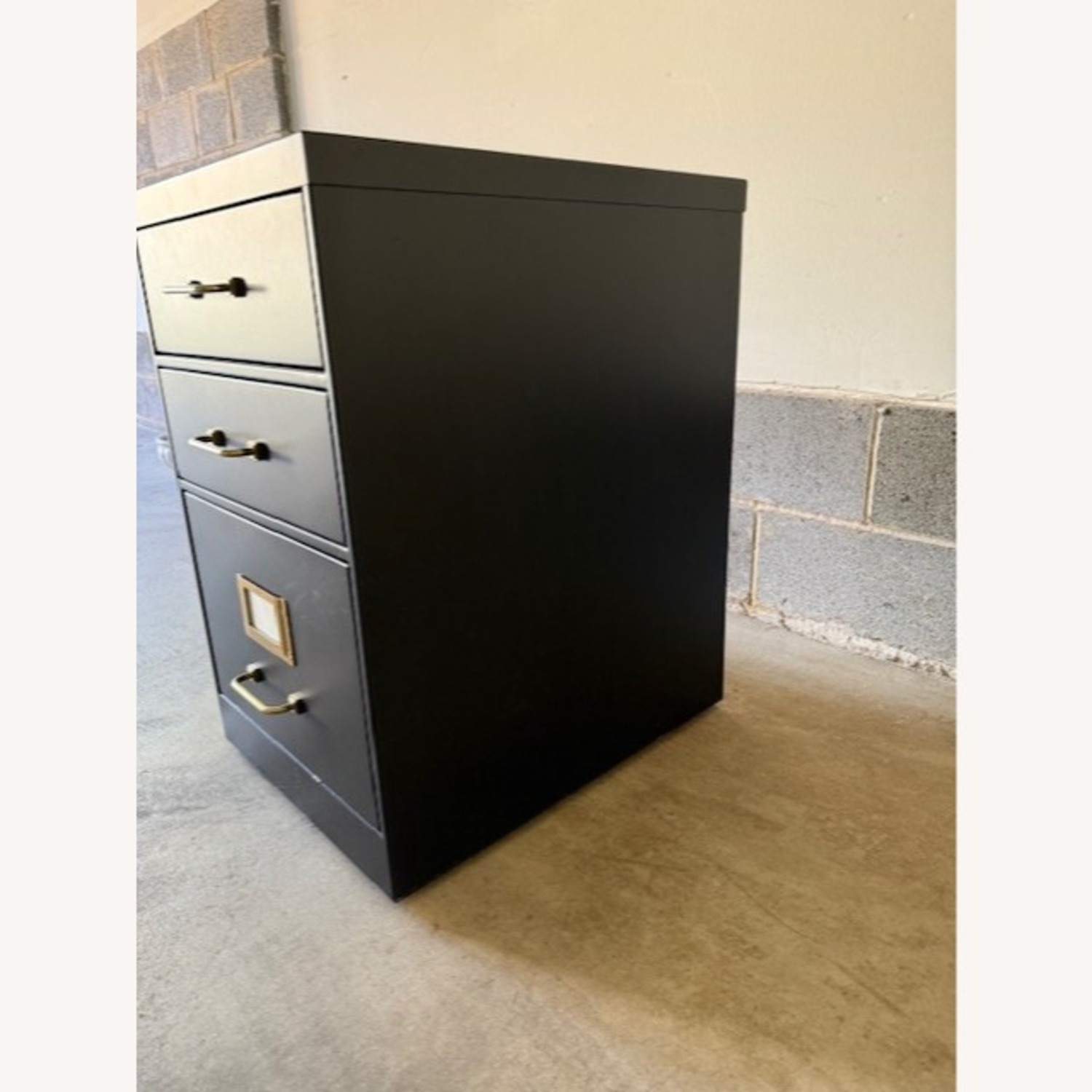 Restoration Hardware 1940s Grey Industrial Modular Office File Cabinet - image-2