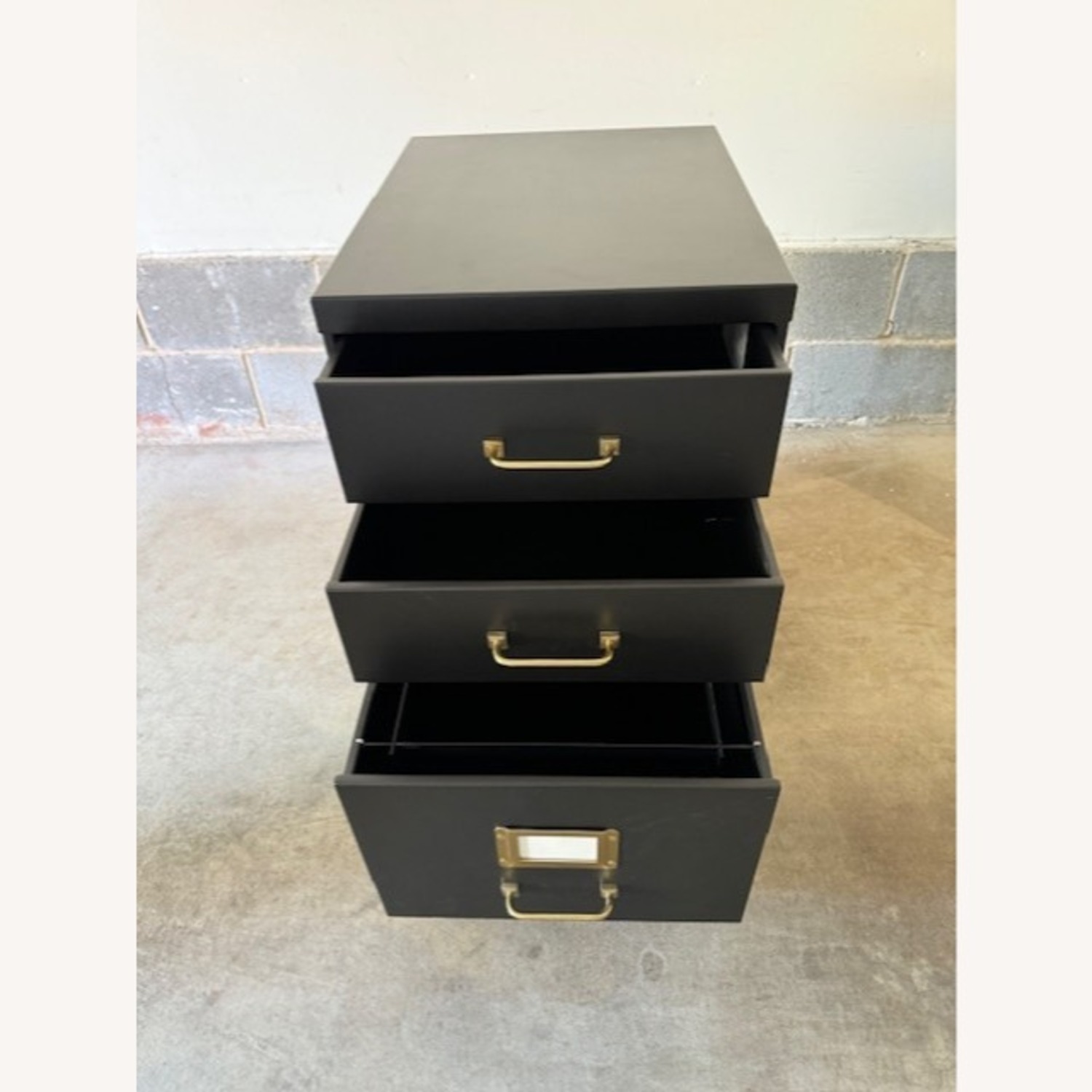 Restoration Hardware 1940s Grey Industrial Modular Office File Cabinet - image-5