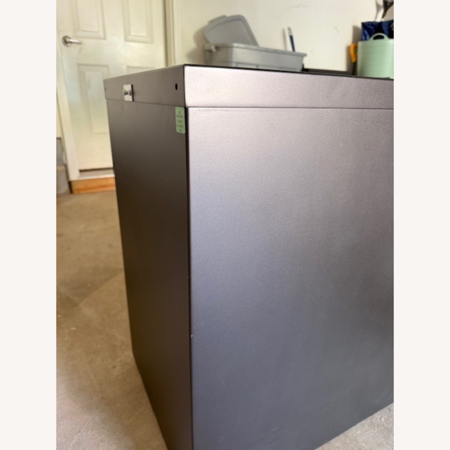 Restoration Hardware 1940s Grey Industrial Modular Office File Cabinet - image-4
