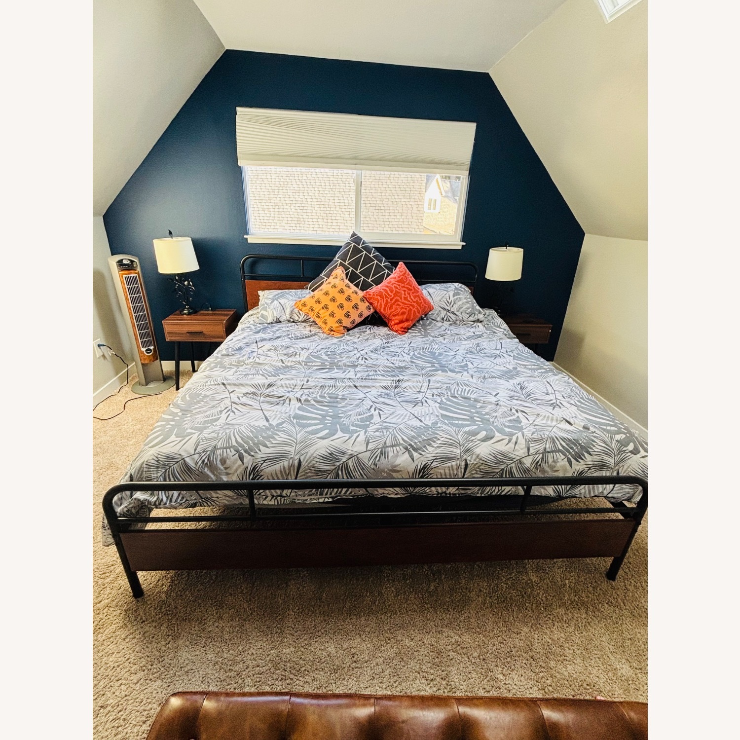 Allewie King Size Industrial Bed Frame - image-1