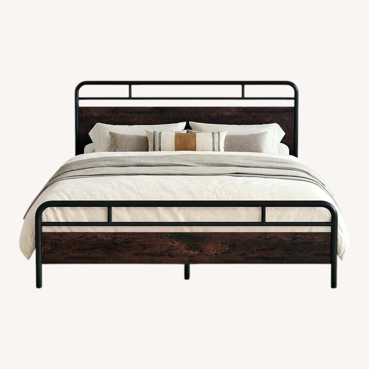 Allewie King Size Industrial Bed Frame - image-0