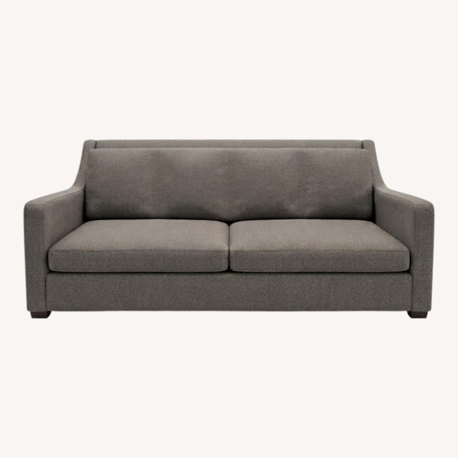 Crate & Barrel Gray Linen Fabric 3+ Seater Sofa - image-0