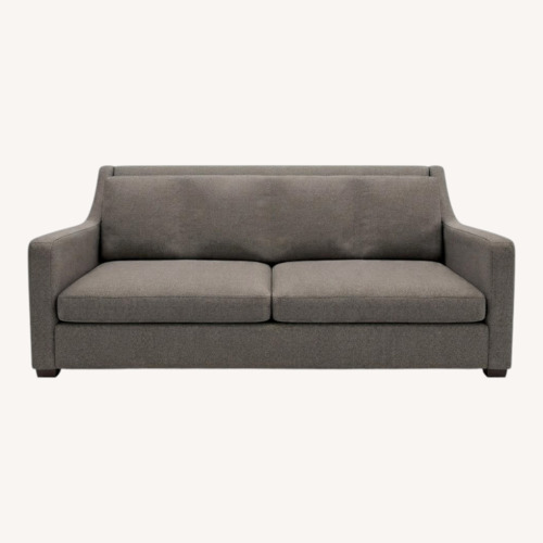 Used Crate & Barrel Gray Linen Fabric 3+ Seater Sofa for sale on AptDeco
