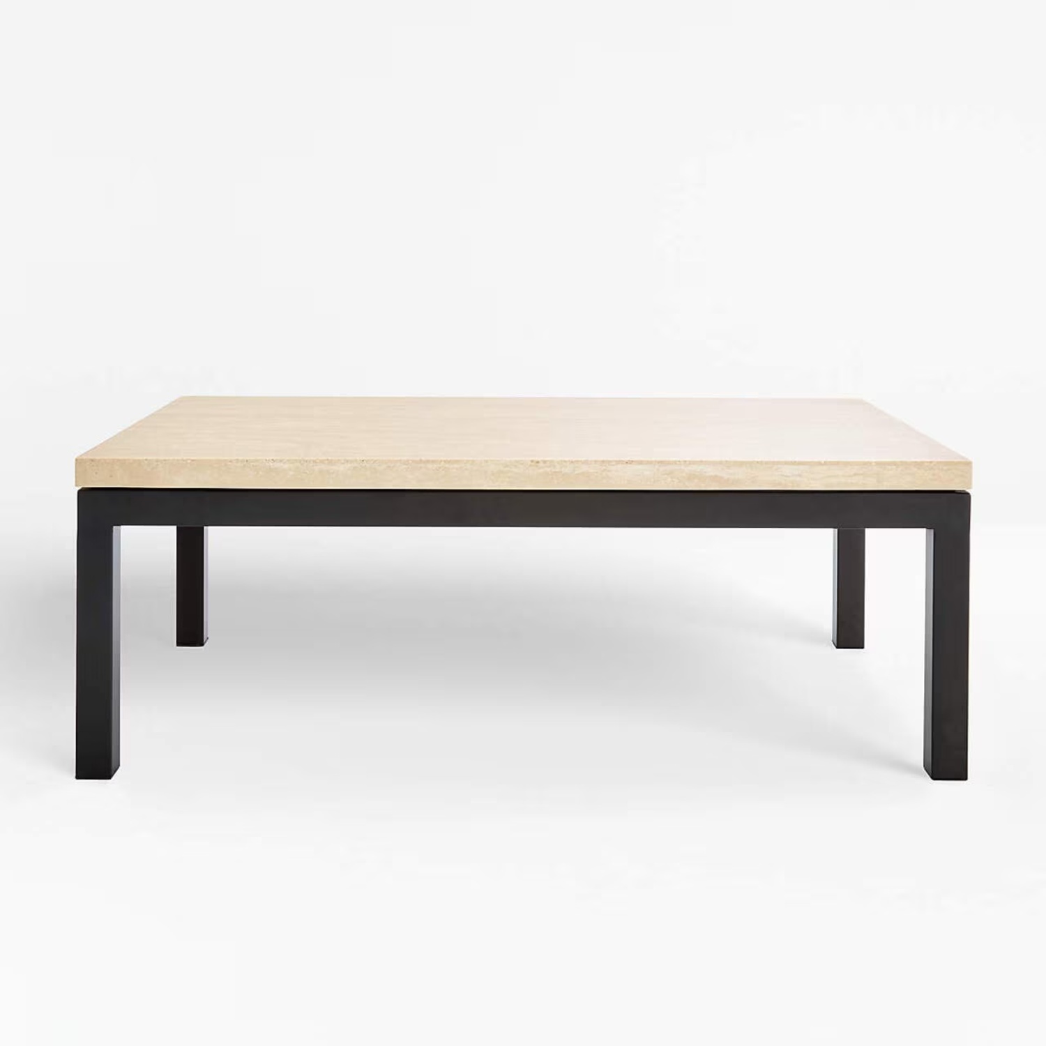 Crate & Barrel Natural Travertine Coffee Table - image-5