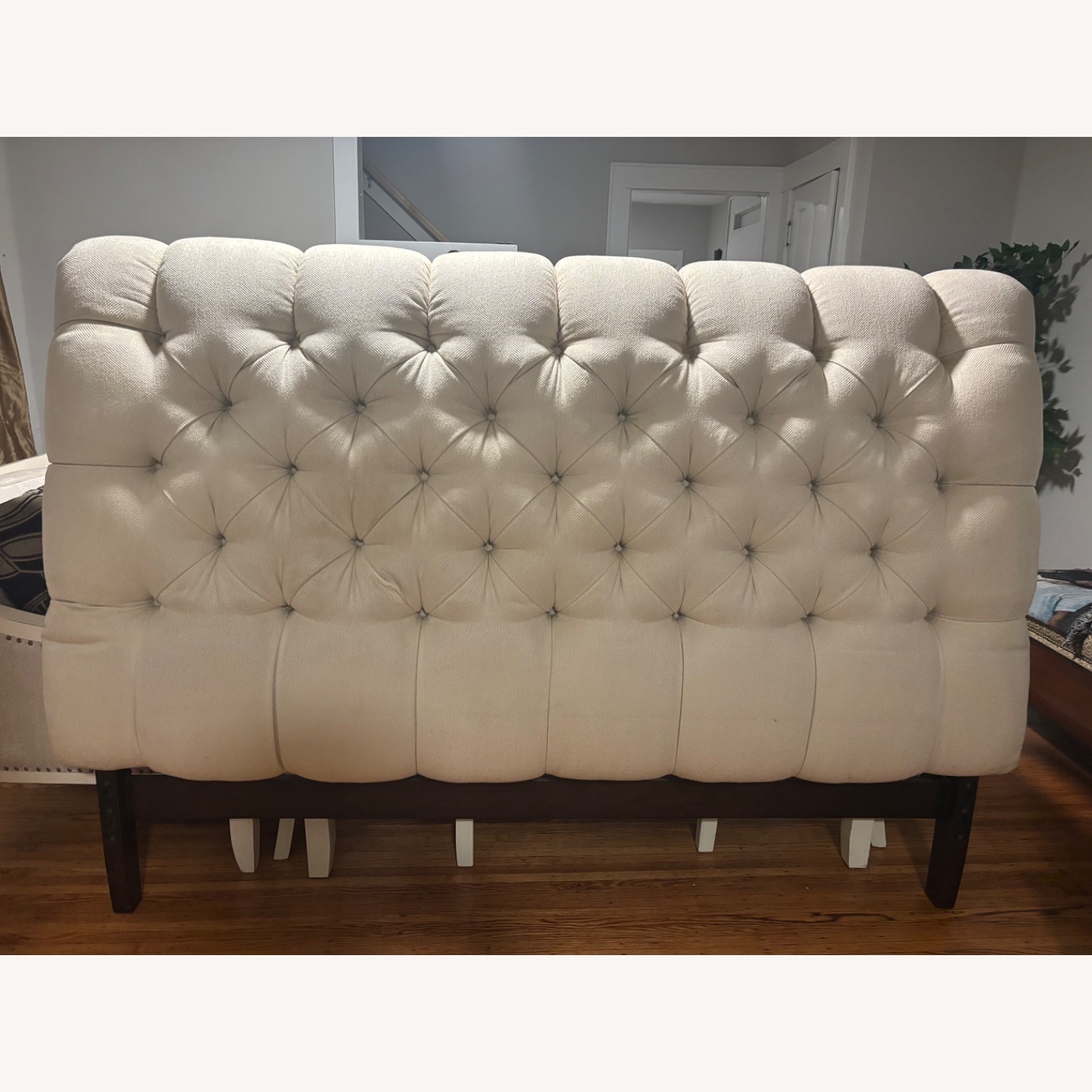 Authentic Stickley King Size Leopold’s Tufted Bed Solid Cherry - image-1