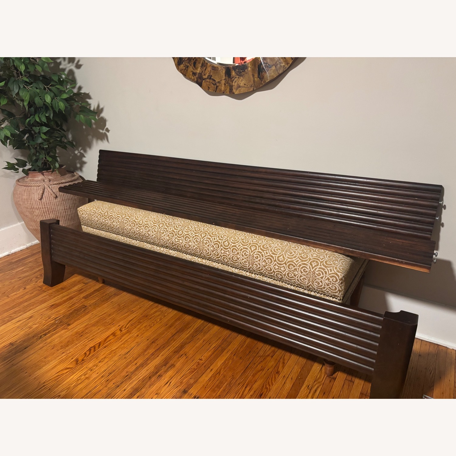 Authentic Stickley King Size Leopold’s Tufted Bed Solid Cherry - image-6