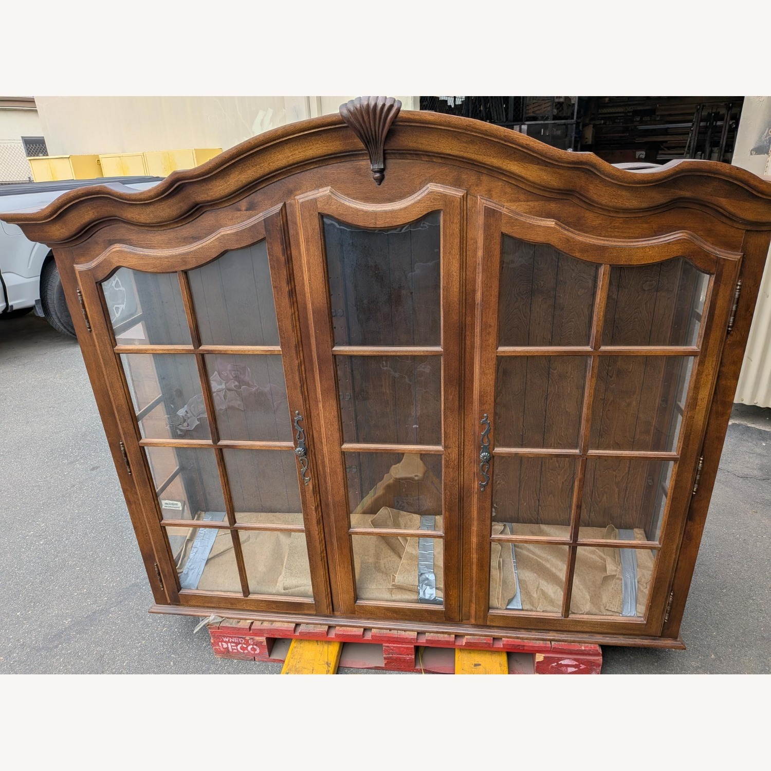 Ethan Allen Dark Brown Wood Sideboard - image-1