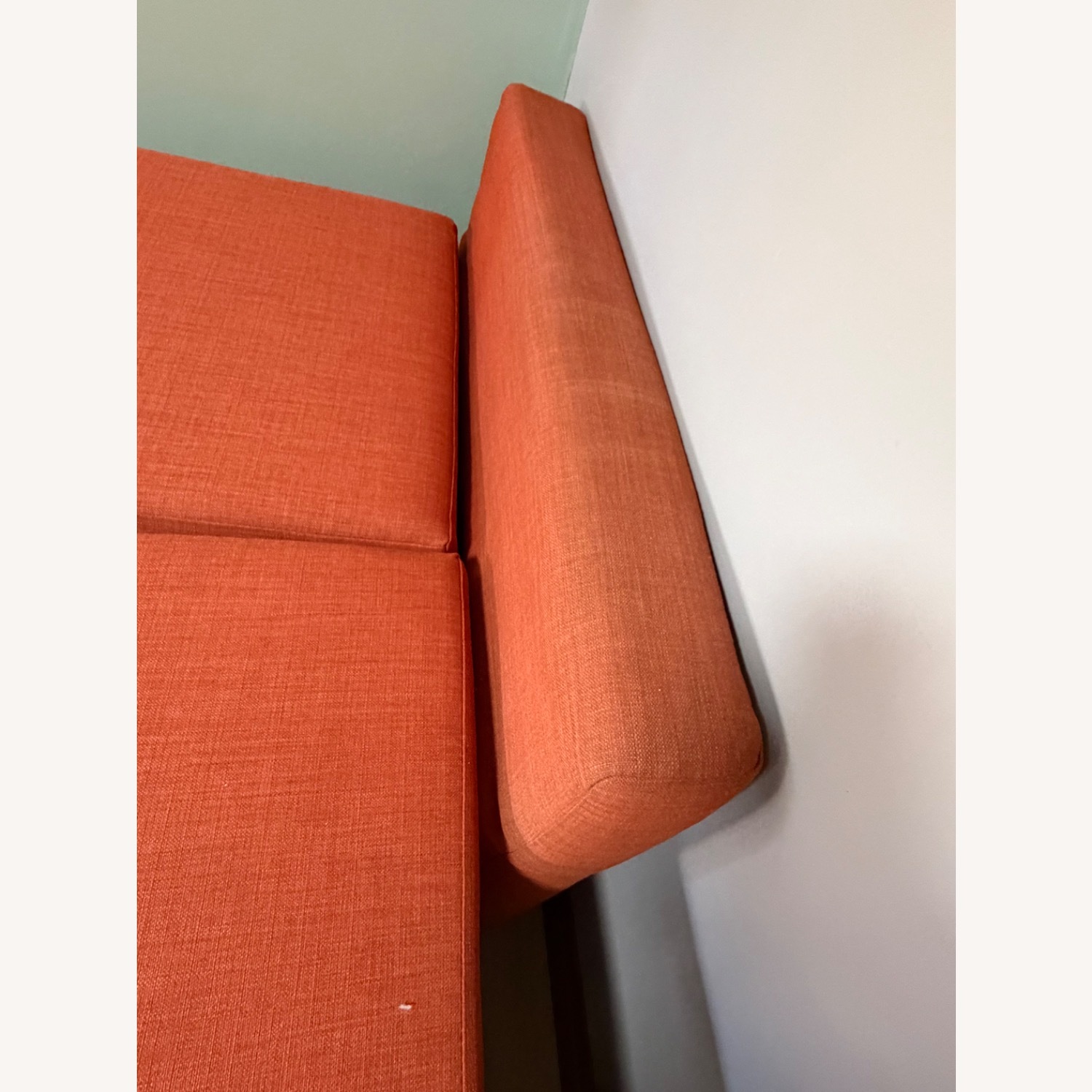 IKEA FRIHETEN Orange Fabric Sleeper Sofa - image-6