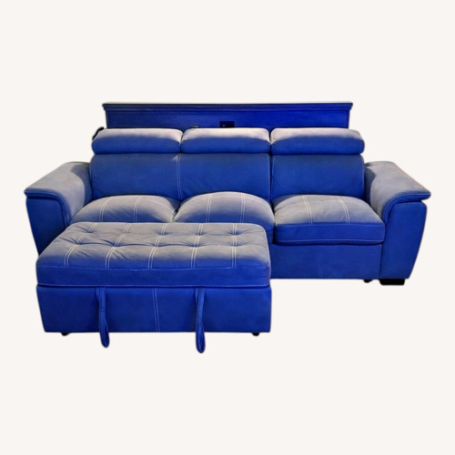 Used Light Gray Sleeper Sectional Sofa for sale on AptDeco
