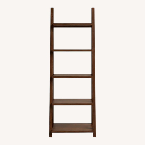 Used Bayside Furnishings Dark Brown Wood Bookcase for sale on AptDeco