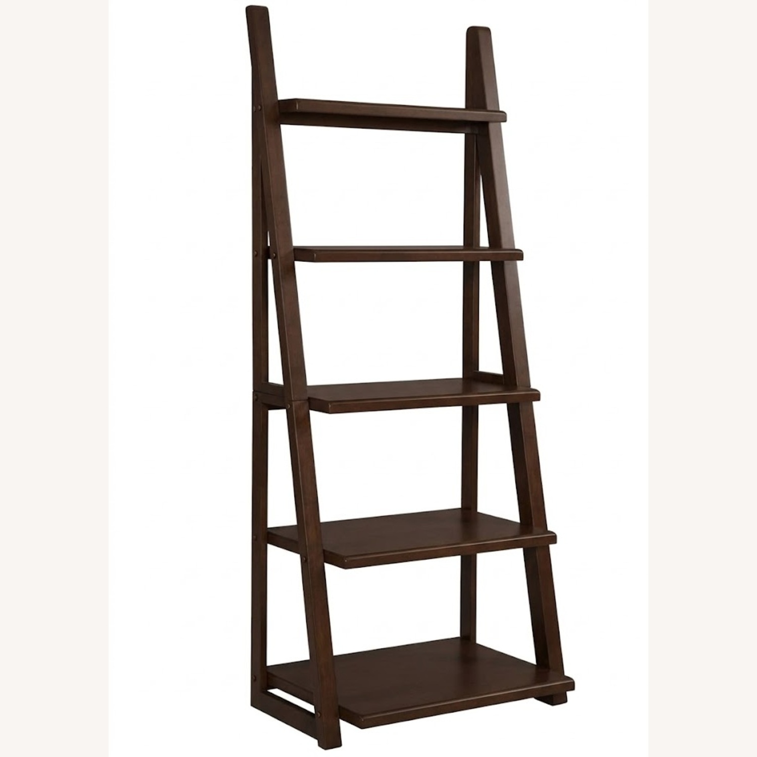 Bayside Furnishings Dark Brown Wood Bookcase - image-4