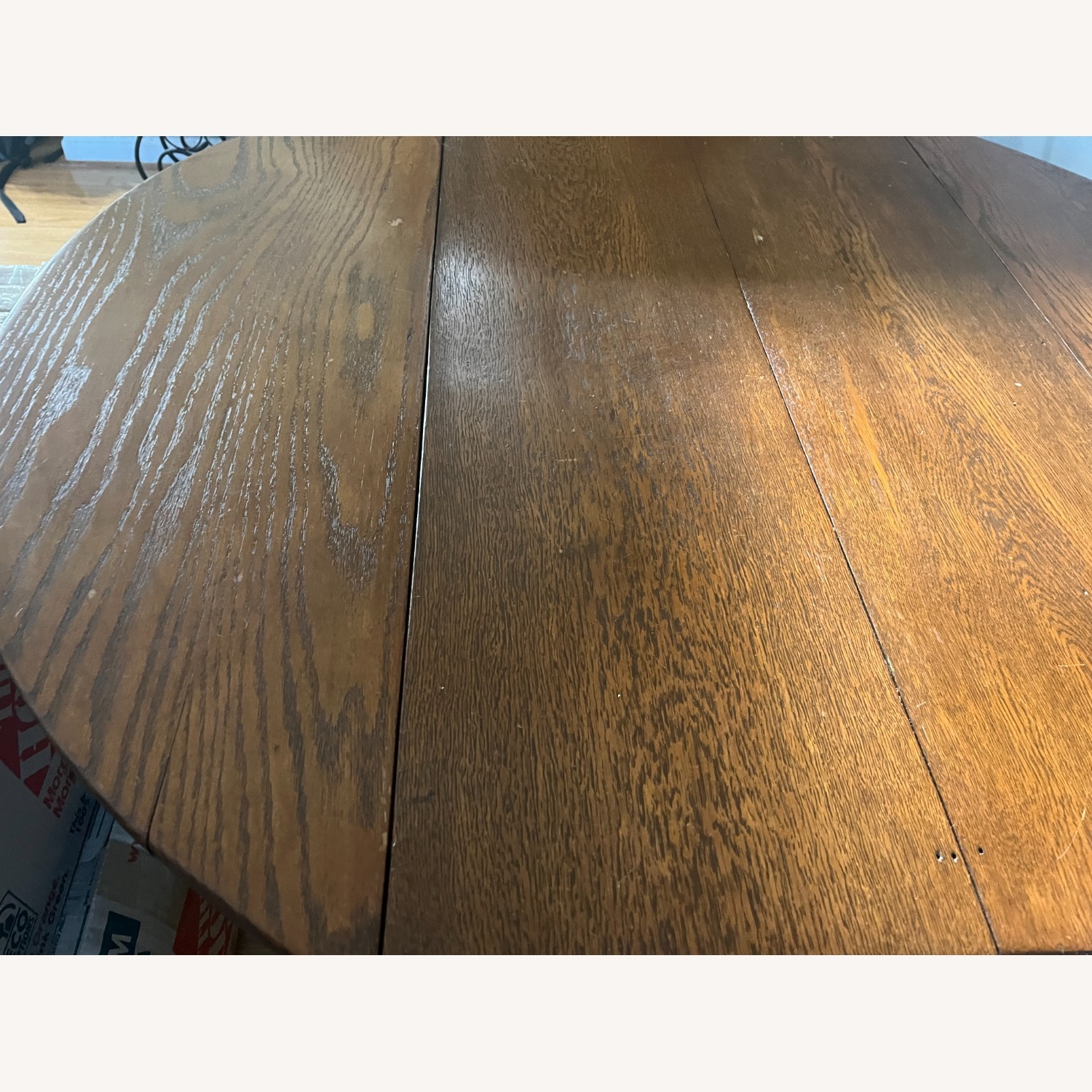 Vintage/Antique Finds Solid Oak Dining Table - image-7