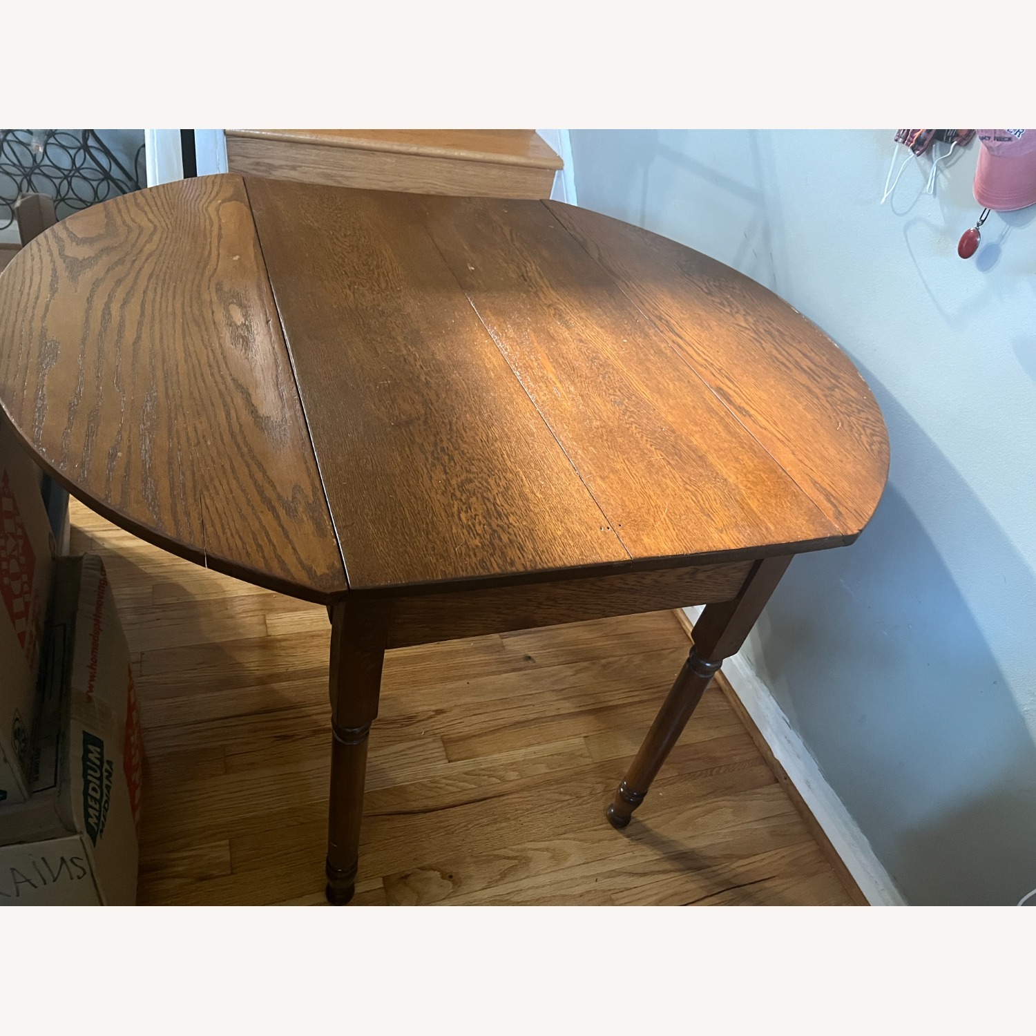 Vintage/Antique Finds Solid Oak Dining Table - image-2