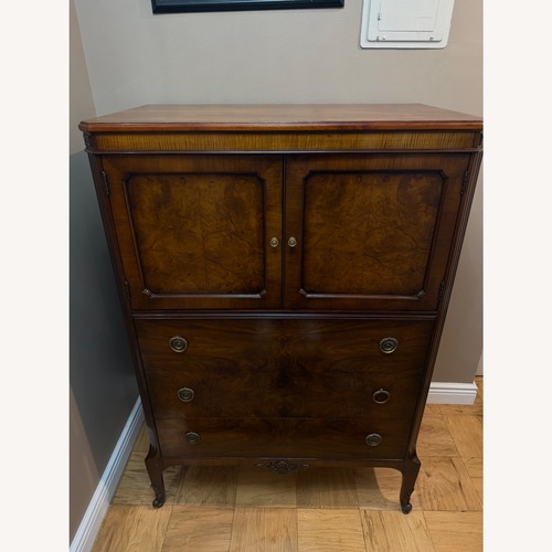Used Vintage/Antique Finds Dark Brown Wood Dresser for sale on AptDeco