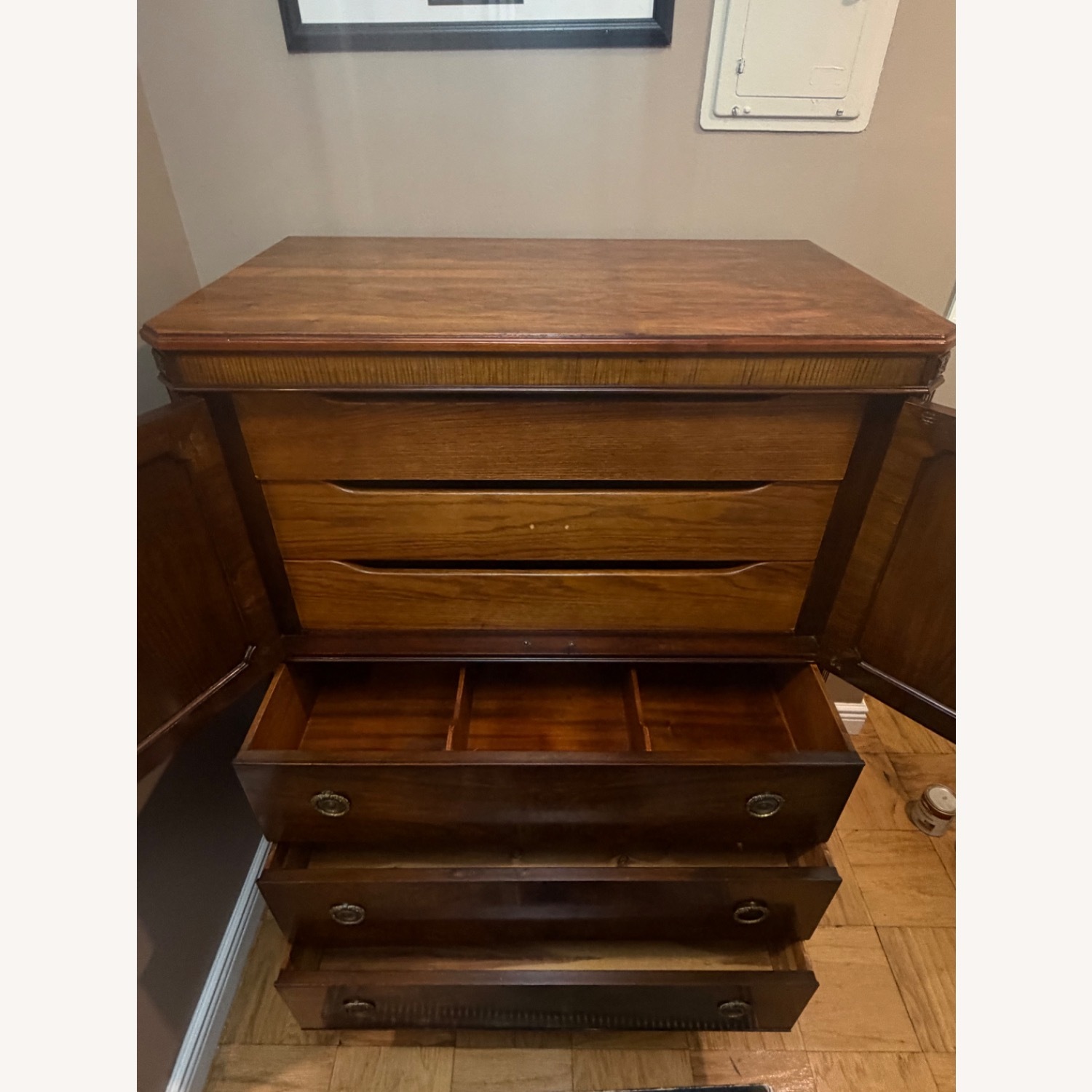 Vintage/Antique Finds Dark Brown Wood Dresser - image-3