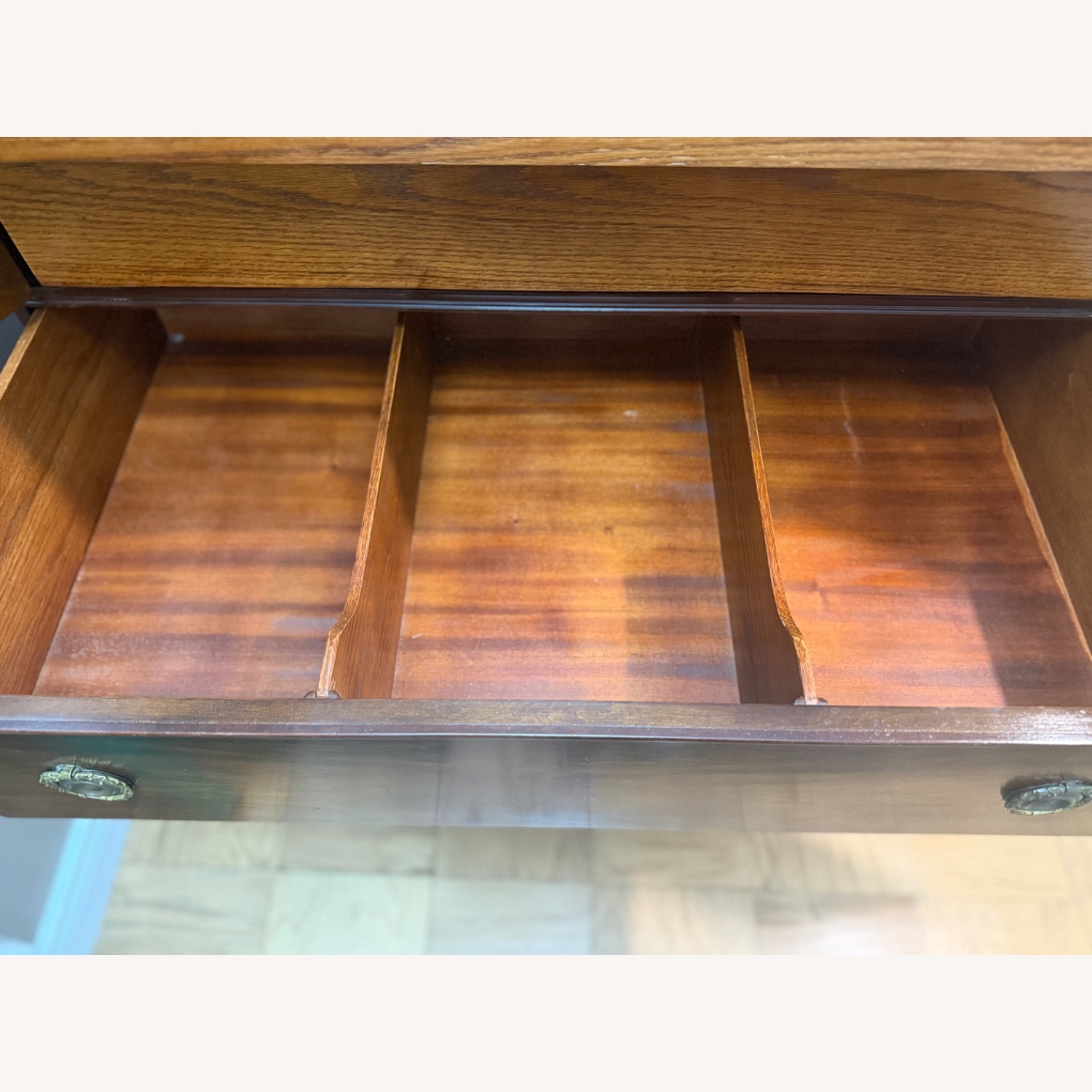 Vintage/Antique Finds Dark Brown Wood Dresser - image-5