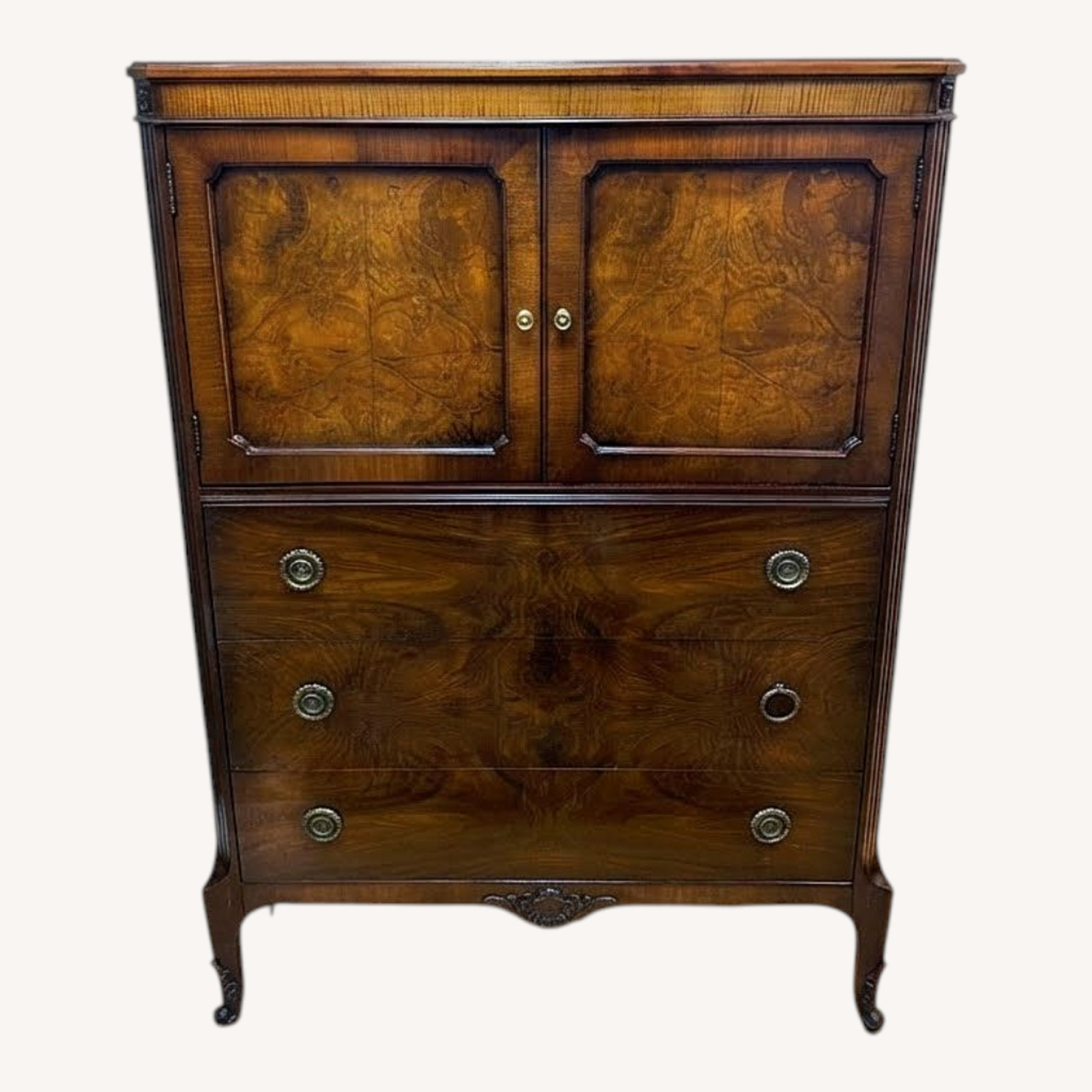Vintage/Antique Finds Dark Brown Wood Dresser - image-0