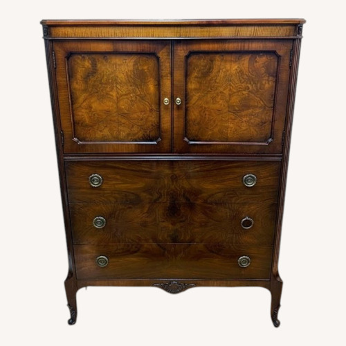 Used Vintage/Antique Finds Dark Brown Wood Dresser for sale on AptDeco