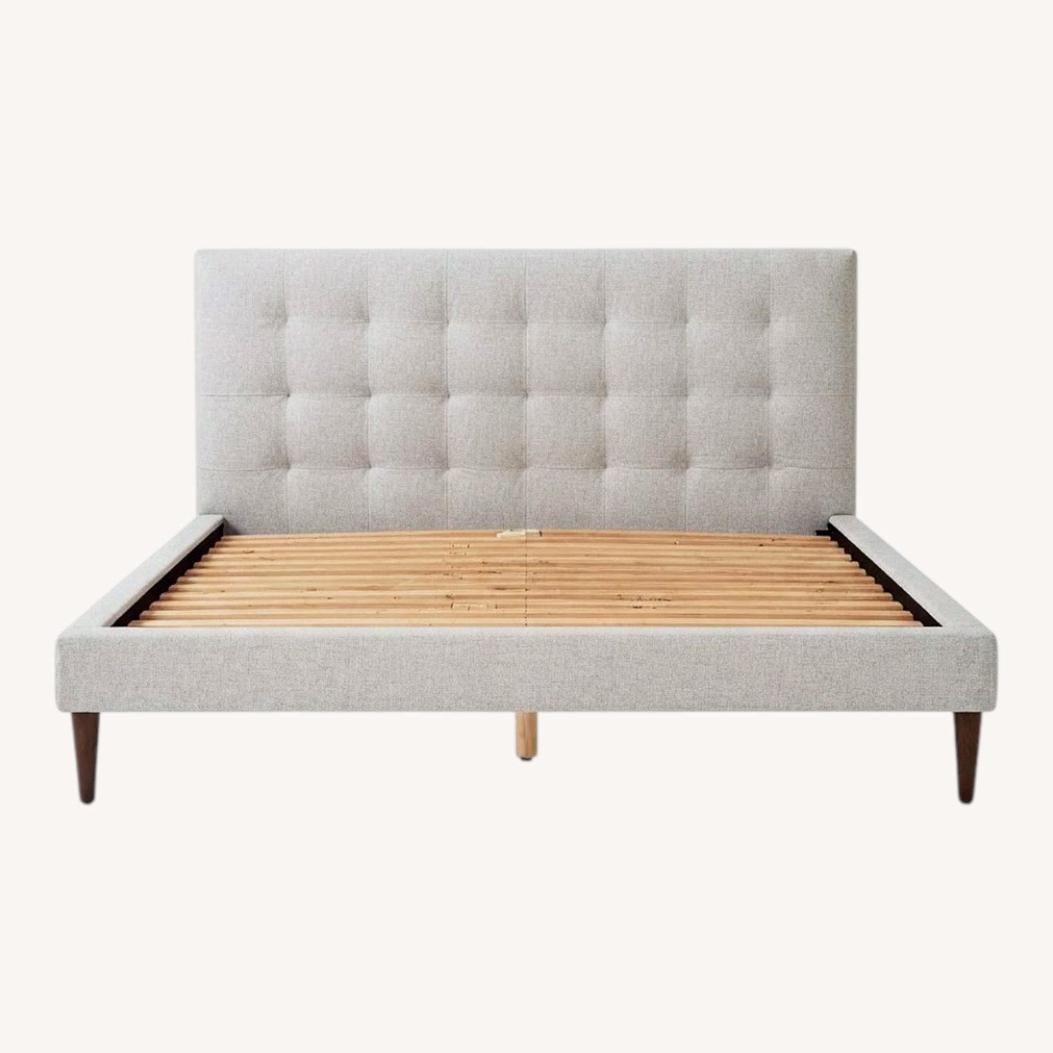 West Elm Mid-Century Queen Bed + Headboard - image-0