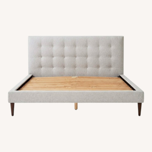 Used West Elm Mid-Century Queen Bed + Headboard for sale on AptDeco