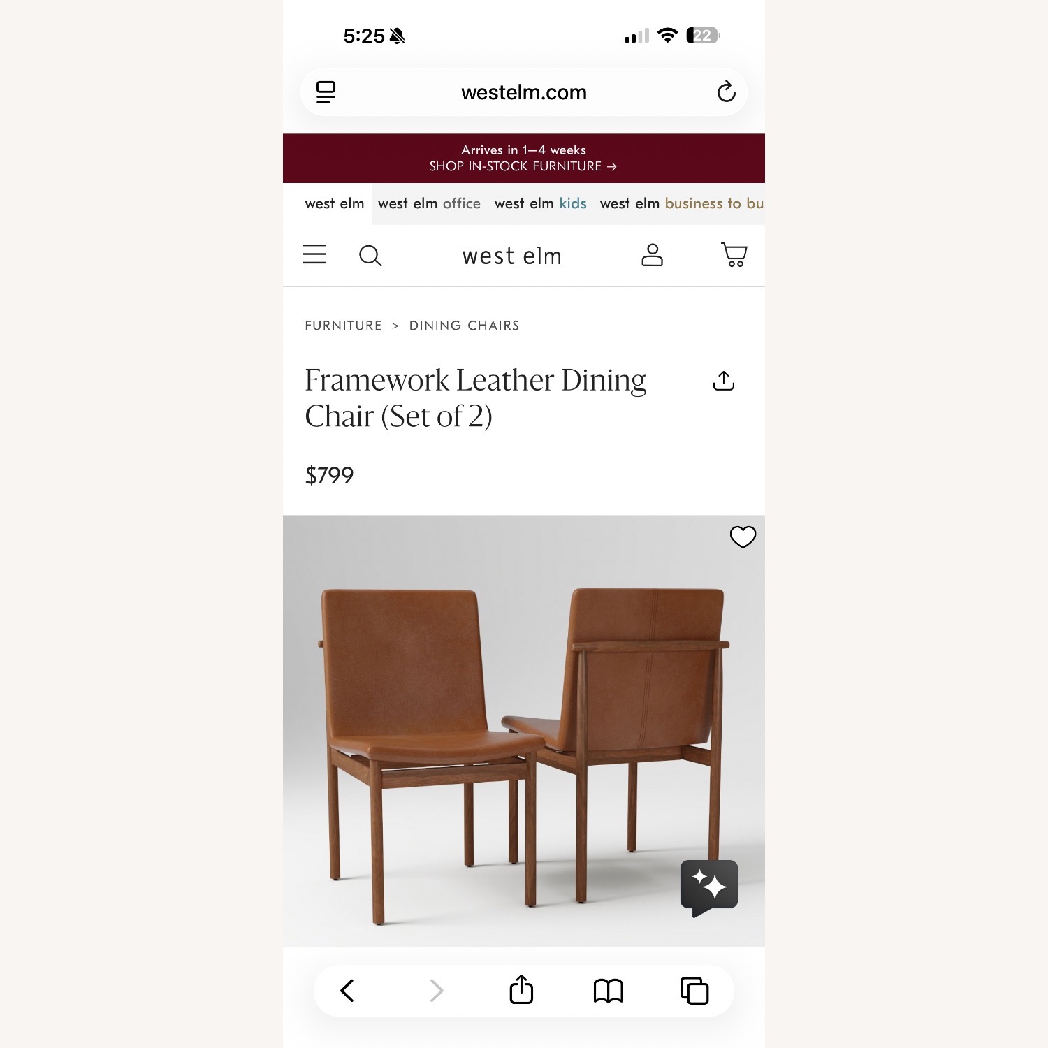 West Elm Framework Chairs - image-4