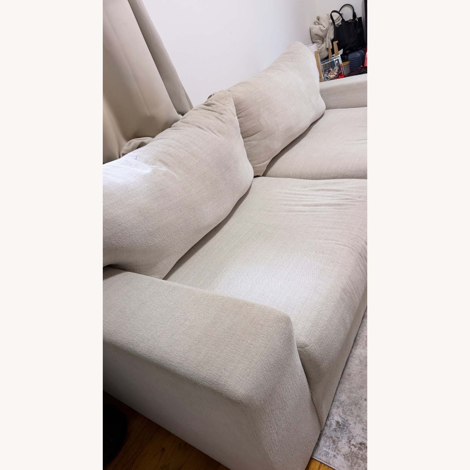 Ashley Furniture Maggie Natural Fabric 3+ Seater Sofa - image-3