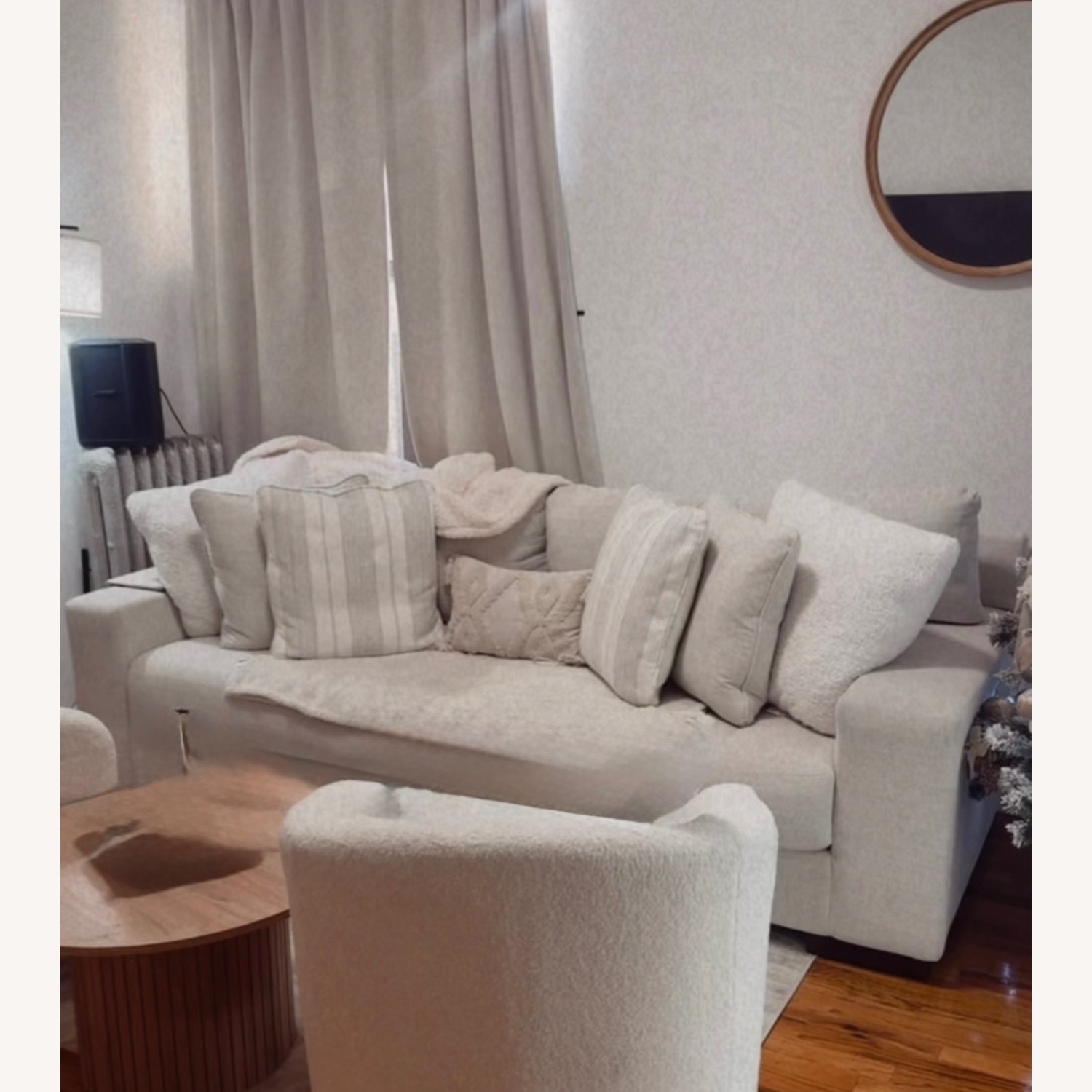 Ashley Furniture Maggie Natural Fabric 3+ Seater Sofa - image-1