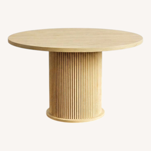 Used Natural Wood Dining Table and Chairs for sale on AptDeco
