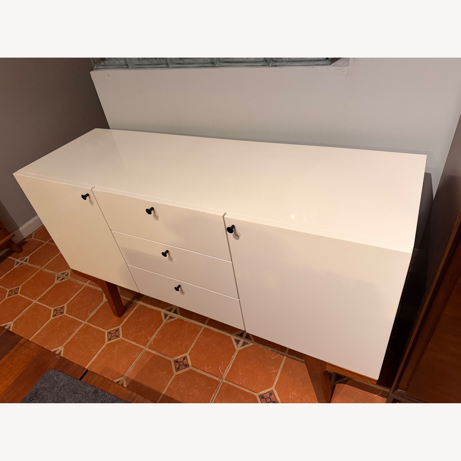 West Elm White Wood Sideboard - image-3