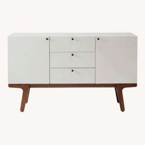 Used West Elm White Wood Sideboard for sale on AptDeco