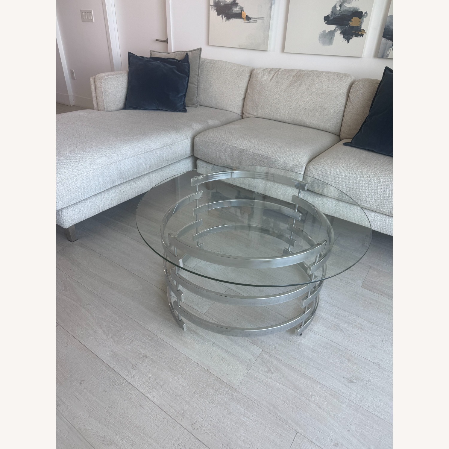 Wayfair Transparent Glass Coffee Table - image-3