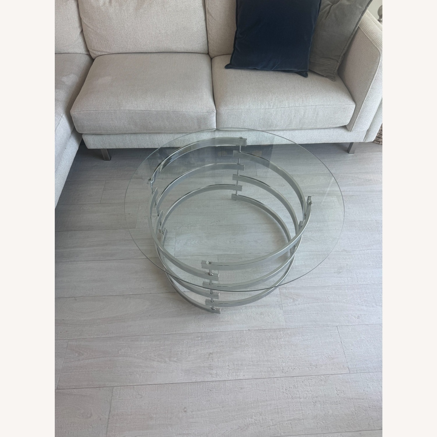 Wayfair Transparent Glass Coffee Table - image-1